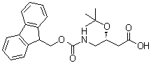 (3R)-3-(叔丁氧基)-4-[[芴甲氧羰基]氨基]丁酸分子结构 (CAS 916892-18-7)