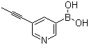 [5-(Prop-1-ynyl)pyridin-3-yl]boronic acid molecular structure (CAS 917471-30-8)