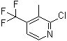 2-氯-3-甲基-4-(三氟甲基)吡啶分子结构 (CAS 917806-24-7)