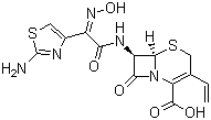 头孢地尼分子结构 (CAS 91832-40-5)