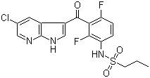 PLX 4720 molecular structure (CAS 918505-84-7)