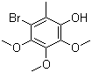 3-Bromo-4,5,6-trimethoxy-2-methylphenol molecular structure (CAS 918799-14-1)