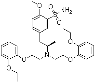 5-((R)-2-[Bis-[2-(2-ethoxyphenoxy)ethyl]amino]propyl)-2-methoxybenzenesulfonamide molecular structure (CAS 918867-88-6)