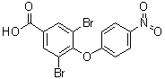 3,5-二溴-4-(4-硝基苯氧基)苯甲酸分子结构 (CAS 918945-88-7)