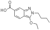 2-丁基-3-乙氧基-2H-吲唑-6-羧酸分子结构 (CAS 919106-88-0)