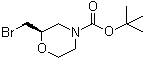 (2R)-2-(溴甲基)-4-吗啉羧酸叔丁酯分子结构 (CAS 919286-58-1)