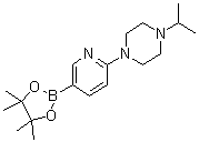 1-(1-甲基乙基)-4-[5-(4,4,5,5-四甲基-1,3,2-二氧硼杂环戊烷-2-基)-2-吡啶基]哌嗪分子结构 (CAS 919496-58-5)