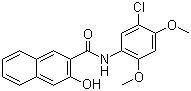 N-(2-Hydroxynaphthoyl)-2,4-dimethoxy-5-chloroanilide molecular structure (CAS 92-72-8)
