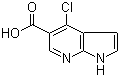 4-氯-1H-吡咯并[2,3-b]吡啶-5-羧酸分子结构 (CAS 920966-03-6)