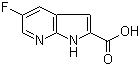 5-氟-1H-吡咯并[2,3-b]吡啶-2-甲酸分子结构 (CAS 920978-94-5)