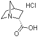 (1R,2R,4R)-rel-1-氮杂双环[2,2,1]庚烷-2-羧酸盐酸盐分子结构 (CAS 921755-46-6)
