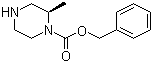 (R)-2-Methyl-1-piperazinecarboxylic acid benzyl ester molecular structure (CAS 923565-99-5)