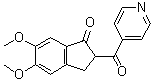 2,3-二氢-5,6-二甲氧基-2-(4-吡啶基羰基)-1H-茚-1-酮分子结构 (CAS 923571-15-7)