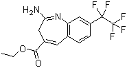 Ethyl 2-amino-8-(perfluoroethyl)-3H-benzo[b]azepine-4-carboxylate molecular structure (CAS 926927-42-6)