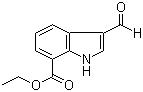 3-醛基吲哚-7-甲酸乙酯分子结构 (CAS 927181-98-4)