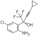(R)-5-氯-alpha-(环丙基乙炔基)-2-氨基-alpha-(三氟甲基)苯甲醇分子结构 (CAS 927812-33-7)
