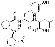1-乙酰基-L-脯氨酰-L-脯氨酰-L-酪氨酰-L-亮氨酸分子结构 (CAS 928006-88-6)
