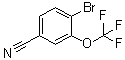 4-溴-3-(三氟甲氧基)苯甲腈分子结构 (CAS 928136-78-1)