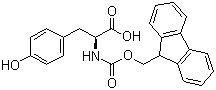 Fmoc-L-酪氨酸分子结构 (CAS 92954-90-0)