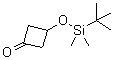 3-[(叔丁基二甲基硅烷基)氧基]环丁酮分子结构 (CAS 929913-18-8)