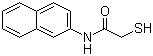2-巯基-N-(2-萘基)乙酰胺分子结构 (CAS 93-42-5)