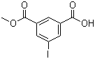 5-碘间苯二甲酸单甲酯分子结构 (CAS 93116-99-5)