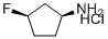 (1S,3R)-3-fluorocyclopentan-1-amine hydrochloride molecular structure (CAS 932706-21-3)