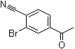 4-乙酰基-2-溴苯甲腈分子结构 (CAS 93273-63-3)