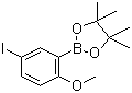 5-Iodo-2-methoxyphenylboronic acid pinacol ester molecular structure (CAS 935446-54-1)