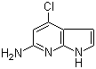 4-氯-1H-吡咯并[2,3-b]吡啶-6-胺分子结构 (CAS 935466-69-6)