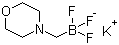 (吗啉-4-基)甲基三氟硼酸钾分子结构 (CAS 936329-94-1)