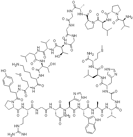 人类促胃泌素释放肽分子结构 (CAS 93755-85-2)
