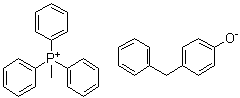 4-(苯基甲基)苯酚甲基三苯基鏻盐分子结构 (CAS 93839-49-7)