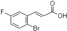 (2E)-3-(2-Bromo-5-fluorophenyl)-2-propenoic acid molecular structure (CAS 939410-87-4)