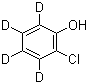 2-氯苯酚-3,4,5,6-D4分子结构 (CAS 93951-73-6)