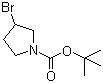 N-叔丁氧羰基-3-溴吡咯烷分子结构 (CAS 939793-16-5)