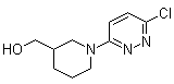 1-(6-Chloro-3-pyridazinyl)-3-piperidinemethanol molecular structure (CAS 939986-07-9)