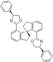 (4S,4'S)-2,2'-[(1S)-2,2',3,3'-四氢-1,1'-螺双[1H-茚]-7,7'-二基]二[4,5-二氢-4-苯基恶唑]分子结构 (CAS 940880-69-3)