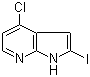 4-Chloro-2-iodo-1H-pyrrolo[2,3-b]pyridine molecular structure (CAS 940948-29-8)