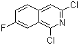 1,3-二氯-7-氟异喹啉分子结构 (CAS 941294-25-3)