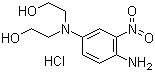4-氨基-3-硝基苯胺-N,N-二乙醇盐酸盐分子结构 (CAS 94158-13-1)