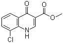 8-氯-1,4-二氢-4-氧代-3-喹啉甲酸甲酯分子结构 (CAS 942227-33-0)