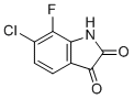 6-Chloro-7-fluoroindoline-2,3-dione molecular structure (CAS 942493-23-4)