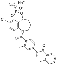 托伐普坦磷酸钠分子结构 (CAS 942619-79-6)
