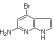 4-溴-1H-吡咯并[2,3-b]吡啶-6-胺分子结构 (CAS 943323-55-5)