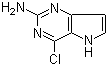 4-Chloro-5H-pyrrolo[3,2-d]pyrimidin-2-amine molecular structure (CAS 943736-58-1)