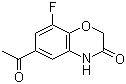 6-乙酰基-8-氟-2H-苯并[b][1,4]恶嗪-3(4H)-酮分子结构 (CAS 943994-30-7)