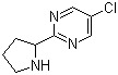 5-氯-2-(2-吡咯烷基)嘧啶分子结构 (CAS 944901-10-4)