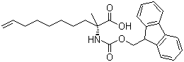 (2R)-2-[[(9H-Fluoren-9-ylmethoxy)carbonyl]amino]-2-methyl-9-decenoic acid molecular structure (CAS 945212-26-0)