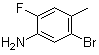 5-溴-2-氟-4-甲基苯胺分子结构 (CAS 945244-29-1)
